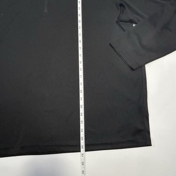 Adidas Golf Men's 2XL Lightweight UPF 1/4 Zip Long Sleeve Pullover Black Gray - Picture 9 of 12